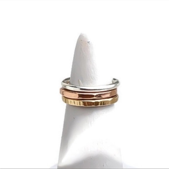 🌸NIB Handmade Tri-Color Ear Cuff Set🌸 - Picture 2 of 4